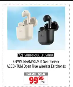 2001 Audio Video OTW1CREAM/BLACK Sennheiser ACCENTUM Open True Wireless Earphones offer