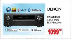 2001 Audio Video AVRX1800H DENON 7.2 Ch. 175W 8K AV Receiver offer