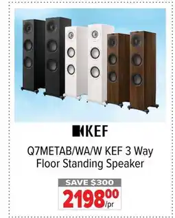 2001 Audio Video Q7METAB/WA/W KEF 3 Way Floor Standing Speaker offer