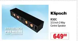 2001 Audio Video R30C Klipsch 3.5 Inch 2-Way Centre Speaker offer