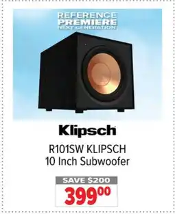 2001 Audio Video R101SW KLIPSCH 10 Inch Subwoofer offer