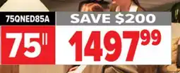 2001 Audio Video 75QNED85A - 75 TV 4K QUANTUM DOT 120Hz offer