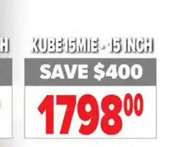 2001 Audio Video KUBE15MIE KEF Powered Subwoofers offer
