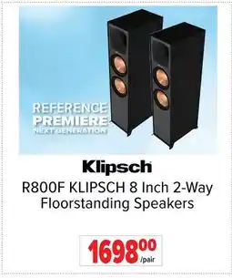 2001 Audio Video R800F KLIPSCH 8 Inch 2-Way Floorstanding Speakers offer