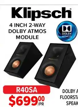 2001 Audio Video R40SA 4 INCH 2-WAY DOLBY ATMOS MODULE offer