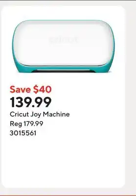 Staples Cricut Joy Machine offer