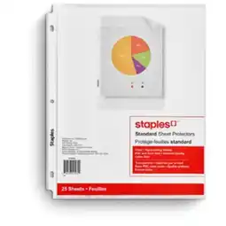 Staples Staples Standard Clear Sheet Protectors offer