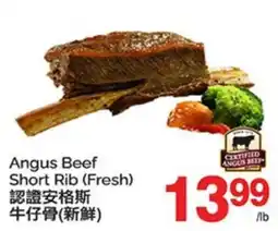 T&T Supermarket ANGUS BEEF SHORT RIB offer