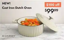Linen Chest JS GOURMET Cast Iron Dutch Oven offer