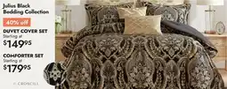 Linen Chest Julius Black Bedding Duvet Cover Set offer