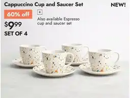 Linen Chest Cappuccino Cup and Saucer Set offer