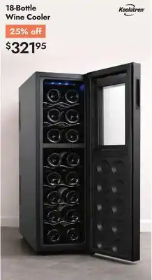 Linen Chest Koolatron 18-Bottle Wine Cooler offer