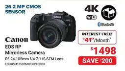 Visions Electronics Canon EOS RP Mirrorless Camera offer