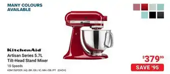 Visions Electronics KitchenAid Artisan Series 5.7L Tilt-Head Stand Mixer offer