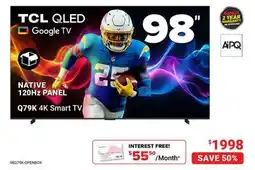 Visions Electronics TCL 98 Q79K 4K Smart TV offer