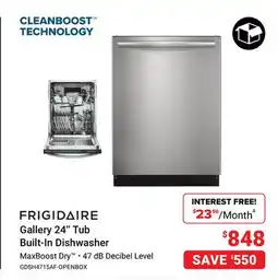 Visions Electronics Frigidaire Gallery 24 Tub Built-In Dishwasher offer