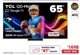 Visions Electronics TCL 65 QM9K 4K Smart TV offer