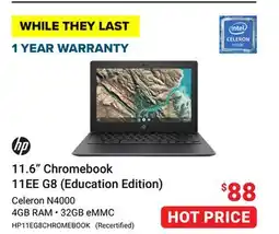 Visions Electronics HP 11.6 Chromebook 11EE G8 (Education Edition) offer