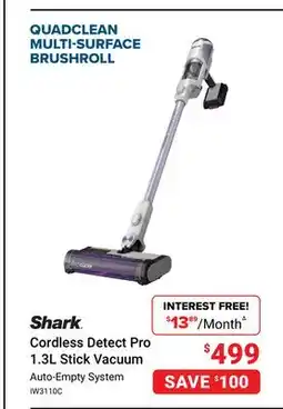 Visions Electronics Shark Cordless Detect Pro 1.3L Stick Vacuum offer