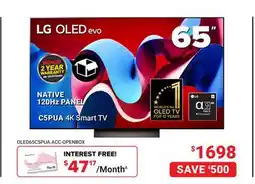 Visions Electronics LG 65 C5PUA 4K Smart TV offer