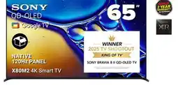 Visions Electronics SONY 65 QD-OLED X80M2 4K Smart TV offer