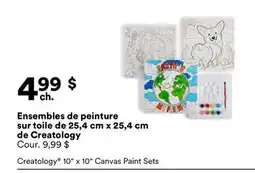 Michaels Ensembles de peinture sur toile de 25,4 cm x 25,4 cm de Creatology offer