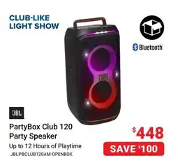 Visions Electronics JBL PartyBox Club 120 Party Speaker offer