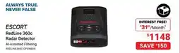 Visions Electronics ESCORT RedLine 360c Radar Detector offer