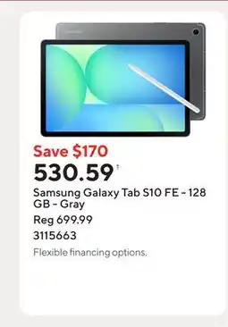Staples Samsung Galaxy Tab S10 FE - 128 GB - Gray offer