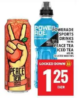 Food Basics Powerade Sports Drinks / Peace Tea Iced Tea offer
