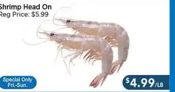 Blue Sky Supermarket Shrimp Head On offer