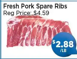 Blue Sky Supermarket Fresh Pork Spare Ribs offer