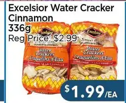 Blue Sky Supermarket Excelsior Water Cracker Cinnamon offer