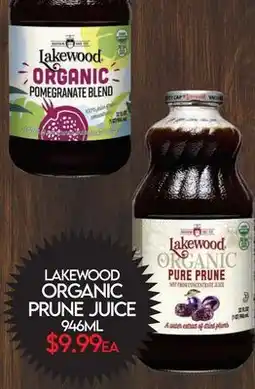 Fiesta Farms LAKWOOD ORGANIC PRUNE JUICE offer