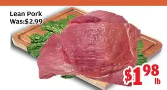 Top Food Supermarket Lean Pork offer
