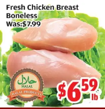 Top Food Supermarket Fresh Chicken Breast Boneless offer