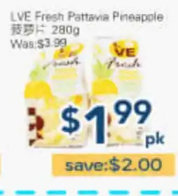Oceans Fresh Food Market LVE Fresh Pattavia Pineapple offer