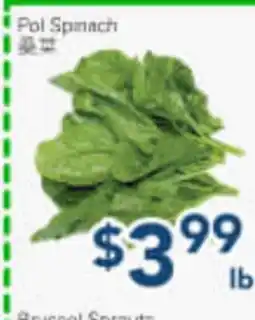 Oceans Fresh Food Market PC Spinach offer
