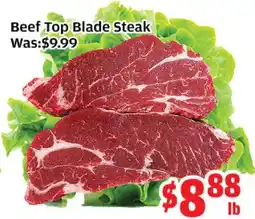 Top Food Supermarket Beef Top Blade Steak offer