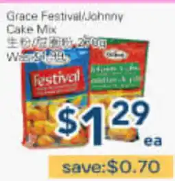 Oceans Fresh Food Market Grace Festival/Johnny Cake Mix offer