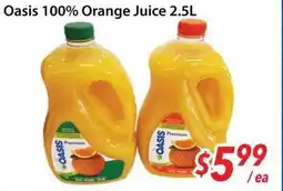 Bestco Food Mart Oasis 100% Orange Juice offer
