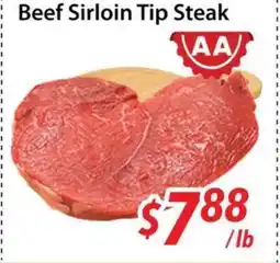 Bestco Food Mart Beef Sirloin Tip Steak offer