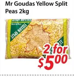Bestco Food Mart Mr Goudas Yellow Split Peas offer