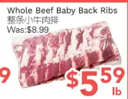 Ample Food Market Whole Beef Baby Back Ribs offer