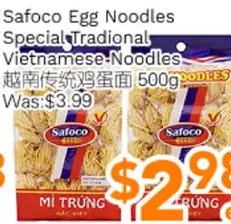 Ample Food Market Safoco Egg Noodles Special Tradional Vietnamese Noodles offer