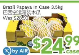 Ample Food Market Brazil Papaya In Case offer