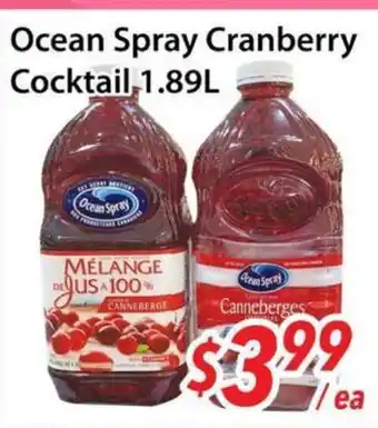 Bestco Food Mart Ocean Spray Cranberry Cocktail offer