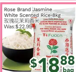 Ample Food Market Rose Brand Jasmine White Scented Rice offer