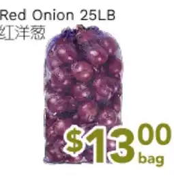 Ample Food Market Red Onion 25LB offer