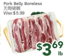 Ample Food Market Pork Belly Boneless offer